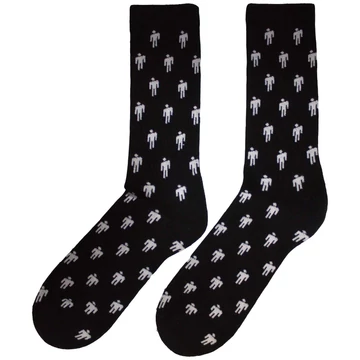Billie Eilish - Blohsh Pattern - Unisex Frottír Zokni - BILLIESCK02MB