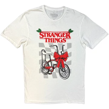 Netflix - Stranger Things - Christmas Bike - Unisex Póló - BILSTT00141TSMW