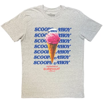 Netflix - Stranger Things - Scoop Ahoy Ice Cream - Unisex Póló - BILSTT00149TSMG