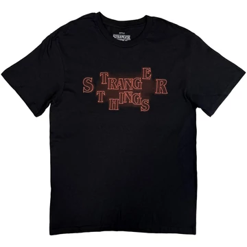 Netflix - Stranger Things - Neon Logo - Unisex Póló - BILSTT00161TSMB