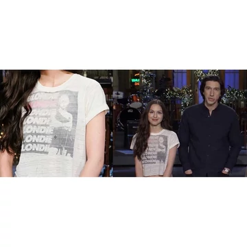 Blondie - Stacked Logo - Női Crop Top Póló - BLDCT40LW