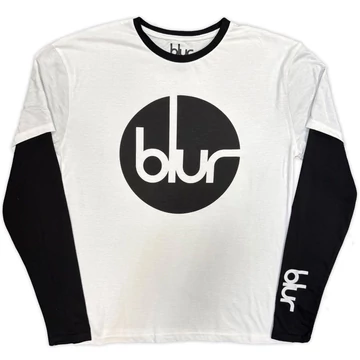Blur - Circle Logo - Unisex Réteges Hosszú Ujjú Póló - BLURLLST01MWB