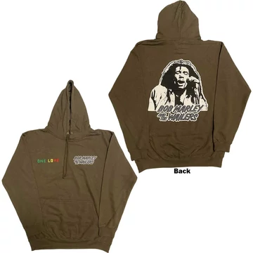 Bob Marley - One Love Wailers Mic Photo - Unisex Kapucnis Pulóver - BMAHD69MGR