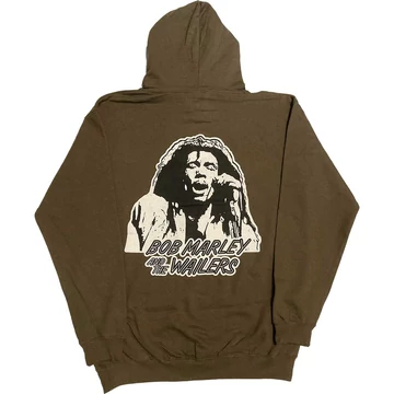 Bob Marley - One Love Wailers Mic Photo - Unisex Kapucnis Pulóver - BMAHD69MGR