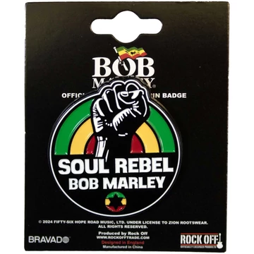 Bob Marley - Soul Rebel - Kitűző Szett - BMAPIN05