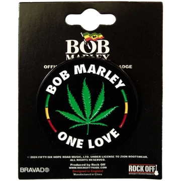 Bob Marley - Leaf - Kitűző Szett - BMAPIN06