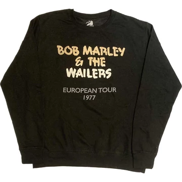 Bob Marley - Wailers European Tour '77 - Unisex Pulóver - BMASWT74MB