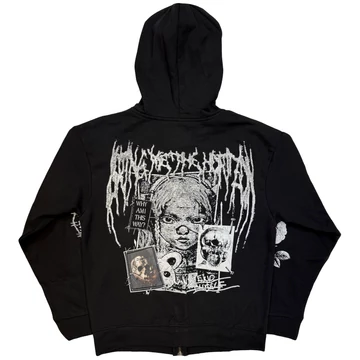 Bring Me The Horizon - Nailed Symbol - Unisex Cipzáras Kapucnis Pulóver - BMTHZHD122MB