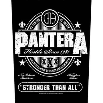 Pantera - Hostile Since 1881 Stronger Than All - Hátfelvarró - BP0967