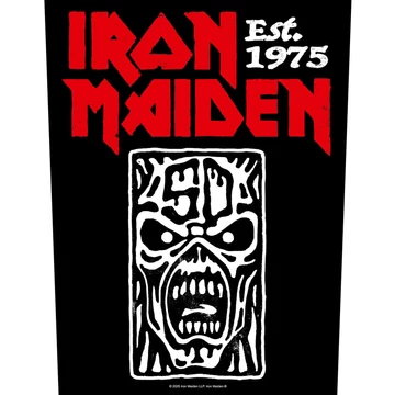 Iron Maiden - Est 1975 - Hátfelvarró - BP1323