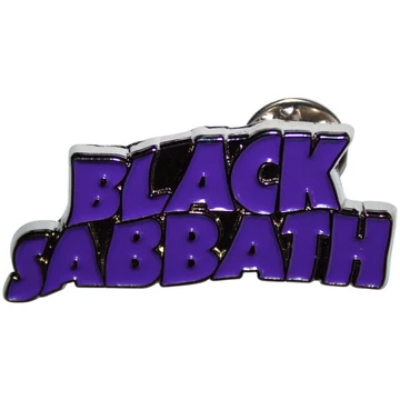 Black Sabbath - Purple Wavy Logo - Kitűző Szett - BSPIN14