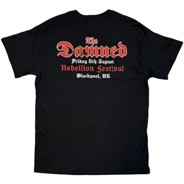 The Damned - Skeleton/Rebellion Festival 25 - Unisex Póló - DAM25TS03MB