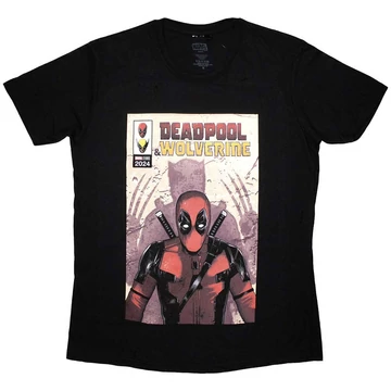 Marvel Comics - Deadpool &amp; Wolverine Comic Cover - Unisex Póló - DEADPTS41MB