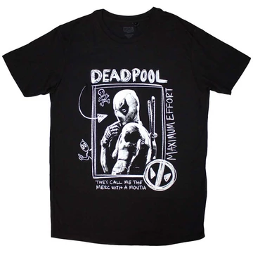 Marvel Comics - Deadpool Merc With A Mouth Max Effort - Unisex Póló - DEADPTS49MB