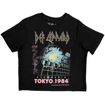 Def Leppard - Tokyo - Női Crop Top Póló - DEFLCT33LB