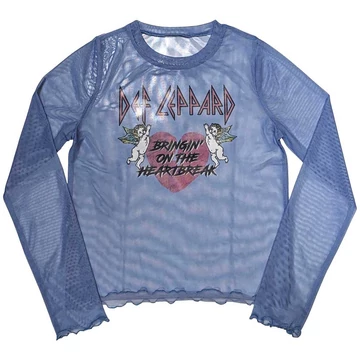 Def Leppard - Bringin On The Heartbreak - Női Hosszú Ujjú Crop Top Póló - DEFLMCT42LBL