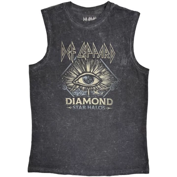 Def Leppard - Diamond Star Halos - Unisex Ujjatlan Póló - DEFLTANK47MC