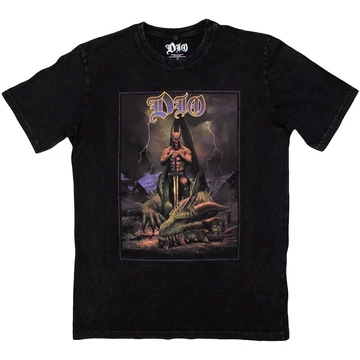 Dio - Killing The Dragon - Unisex Kőmosott Póló - DIOSTNW09MB
