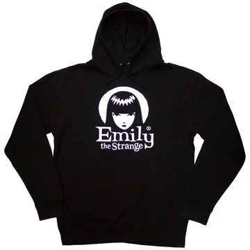 Emily The Strange - Halo Logo - Unisex Kapucnis Pulóver - EMIHD05MB