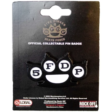 Five Finger Death Punch - Knuckles B&amp;W - Kitűző Szett - FFDPPIN03