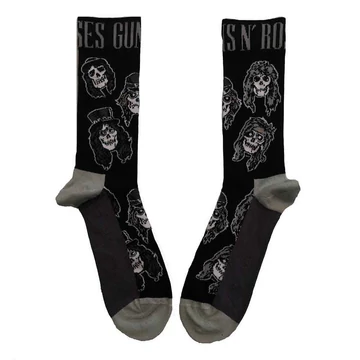 Guns N' Roses - Skulls Band Monochrome - Unisex Bokazokni - GNRSCK06LB