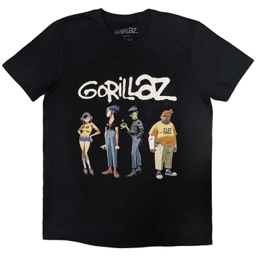 Gorillaz - Spray Logo Group - Unisex Póló - GORTS27MB