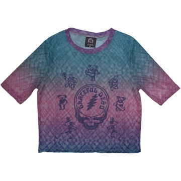 Grateful Dead - Dead Egyptian Gradient - Női Crop Top Póló - GRATEMCT63LBL