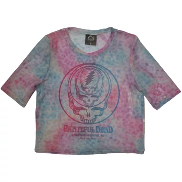 Grateful Dead - Concentric Skulls - Női Crop Top Póló - GRATEMCT66LLB