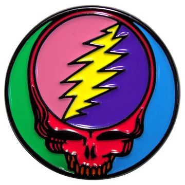Grateful Dead - Multicoloured Steal Your Face - Kitűző Szett - GRATEPIN09