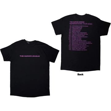 The Human League - Generations Tour '24 Text - Unisex Póló - HLTS03MB