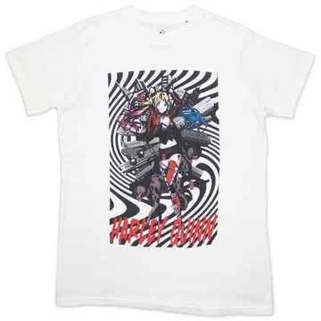 DC Comics - Harley Quinn Spiral - Unisex Póló - HQTS04MW