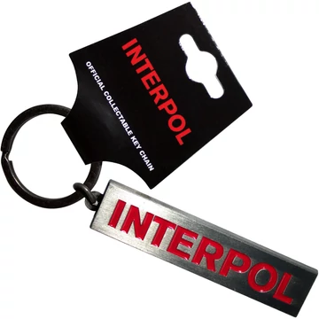 Interpol - Text Logo - Kulcstartó - INTERKEY01