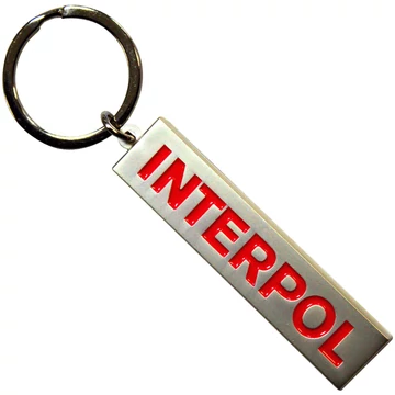 Interpol - Text Logo - Kulcstartó - INTERKEY01