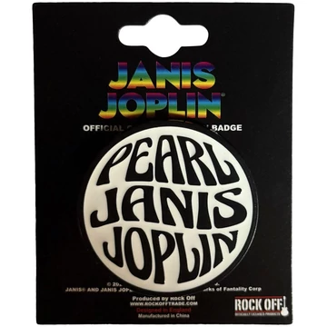 Janis Joplin - Pearl Emblem Mono - Kitűző Szett - JOPPIN02