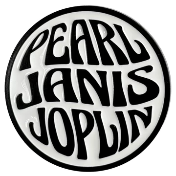 Janis Joplin - Pearl Emblem Mono - Kitűző Szett - JOPPIN02
