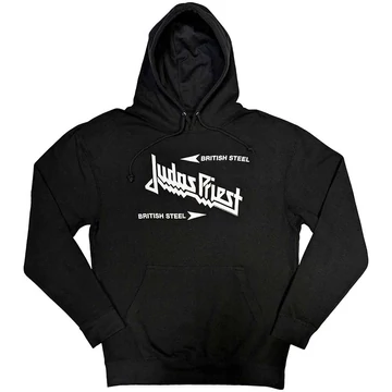 Judas Priest - British Steel Logo - Unisex Kapucnis Pulóver - JPHOOD28MB