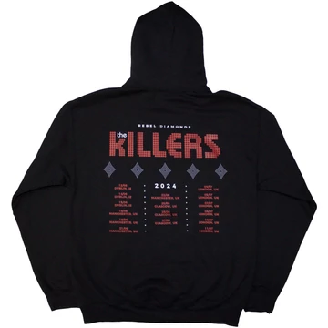 The Killers - Tour '24 Rebel Diamonds - Unisex Kapucnis Pulóver - KILHD12MB