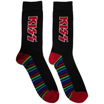 KISS - Red Logo &amp; Stripes - Unisex Bokazokni - KISSSCK05MB