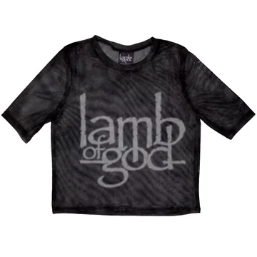 Lamb Of God - Logo - Női Crop Top Póló - LAMBMCT16LB