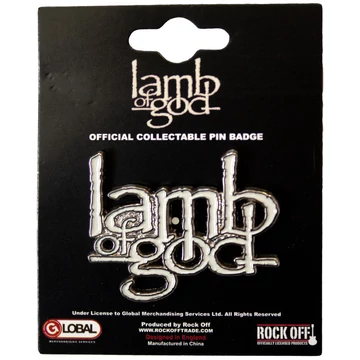 Lamb Of God - Logo - Kitűző Szett - LAMBPIN01