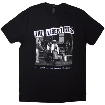 The Libertines - AQOTEE Album B&amp;W - Unisex Póló - LIBTEE06MB