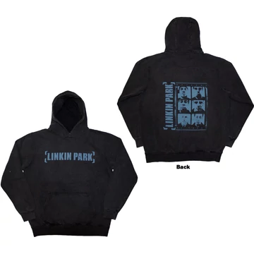 Linkin Park - Meteora Portraits - Unisex Kőmosott Kapucnis Pulóver - LPSWHD15MC