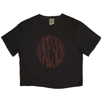 Maneskin - Warped Logo - Női Crop Top Póló - MANECT01LC