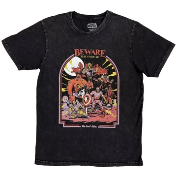 Marvel Comics - We Don't Bite  - Unisex Kőmosott Póló - MARVSTNW135MB