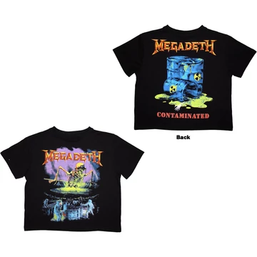 Megadeth - Contaminated - Női Crop Top Póló - MEGACT38LB