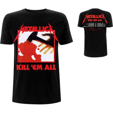 Metallica - Kill 'Em All Tracks - Unisex Póló - METTS02MB