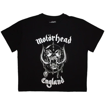 Motorhead - England - Női Crop Top Póló - MHEADCT53LB