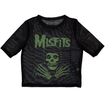 Misfits - Green Hands - Női Crop Top Póló - MISMCT25LB