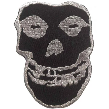 Misfits - Inverted Silver Skull - Standard Folt - MISPAT05