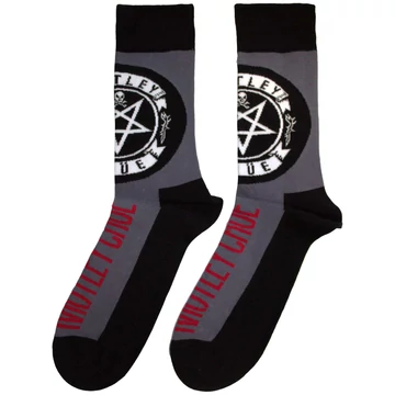 Motley Crue - Pentagram Circle - Unisex Bokazokni - MOTSCK05MC